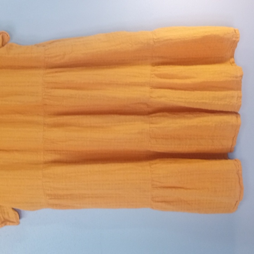 Knox Rose Women's Orange V-Neck Midi Dress Size XL - Picture 8 of 9